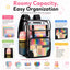DAKIMOE Clear Backpack for School Stadium Bookbag Transparent Book Bag Large 17''