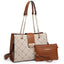 Dasein Hobo Handbag Vegan Leather Tote Chain Shoulder Purse for Women Satchel Bag with Matching Clutch