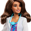 Careers Doctor Fashion Doll Wearing Removable Look with White Coat, Dress & Shoes, plus Stethoscope Accessory