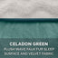 Furhaven Replacement Dog Bed Cover Perfect Comfort Plush & Velvet Waves Sofa-Style, Machine Washable - Celadon Green, Jumbo plus (Xx-Large)