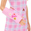 Fashionistas Doll #243 with Blonde Hair and Pink Arm Cast Accessory, Wearing Plaid Top and Skirt with Pink Loafers