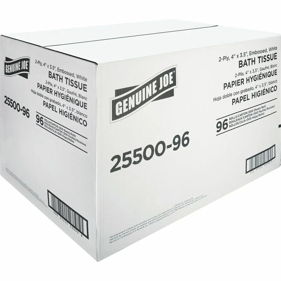 Genuine Joe 2-Ply Standard Bath Tissue Rolls