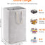 Lifewit 1 Pack Laundry Basket 80L Each, Collapsible Clothes Hamper with Reinforced Handles, Freestanding Waterproof Design for Bedroom and Laundry Room, Grey 80L Total