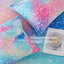 PERFEMET Kids Queen Comforter Set Girls,6-Piece Colorful Rainbow Bedding Set,All-Season Galaxy Star Bed Set with Sheets for Queen Beds