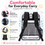 DAKIMOE Clear Backpack for School Stadium Bookbag Transparent Book Bag Large 17''