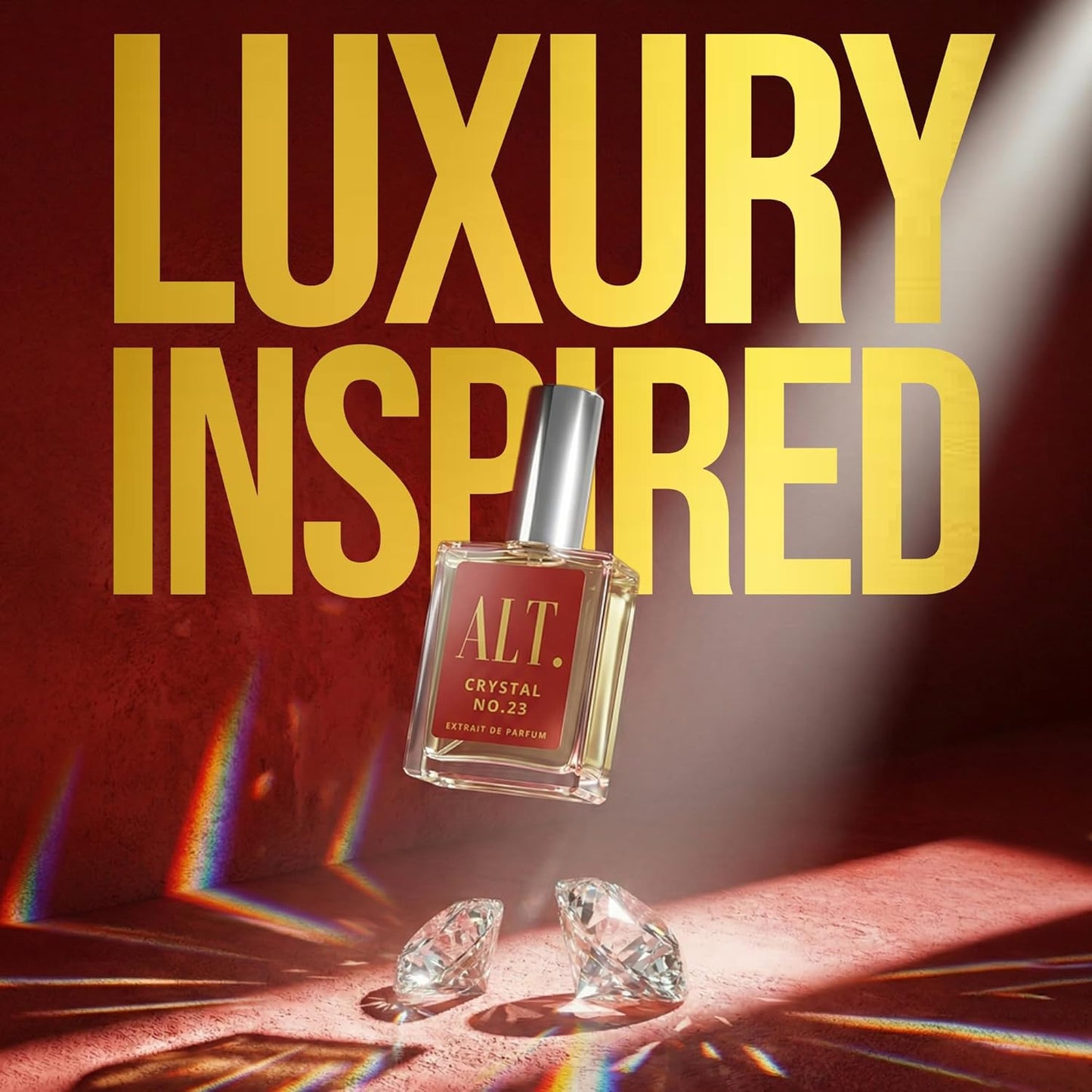 ALT. FRAGRANCES Crystal No. 23 – Inspired by Bac. Roug. 540, Unisex Perfume, Extrait De Parfum, Long Lasting Perfume for Men & Women with Jasmine, Amberwood & Cedar Notes, 60Ml