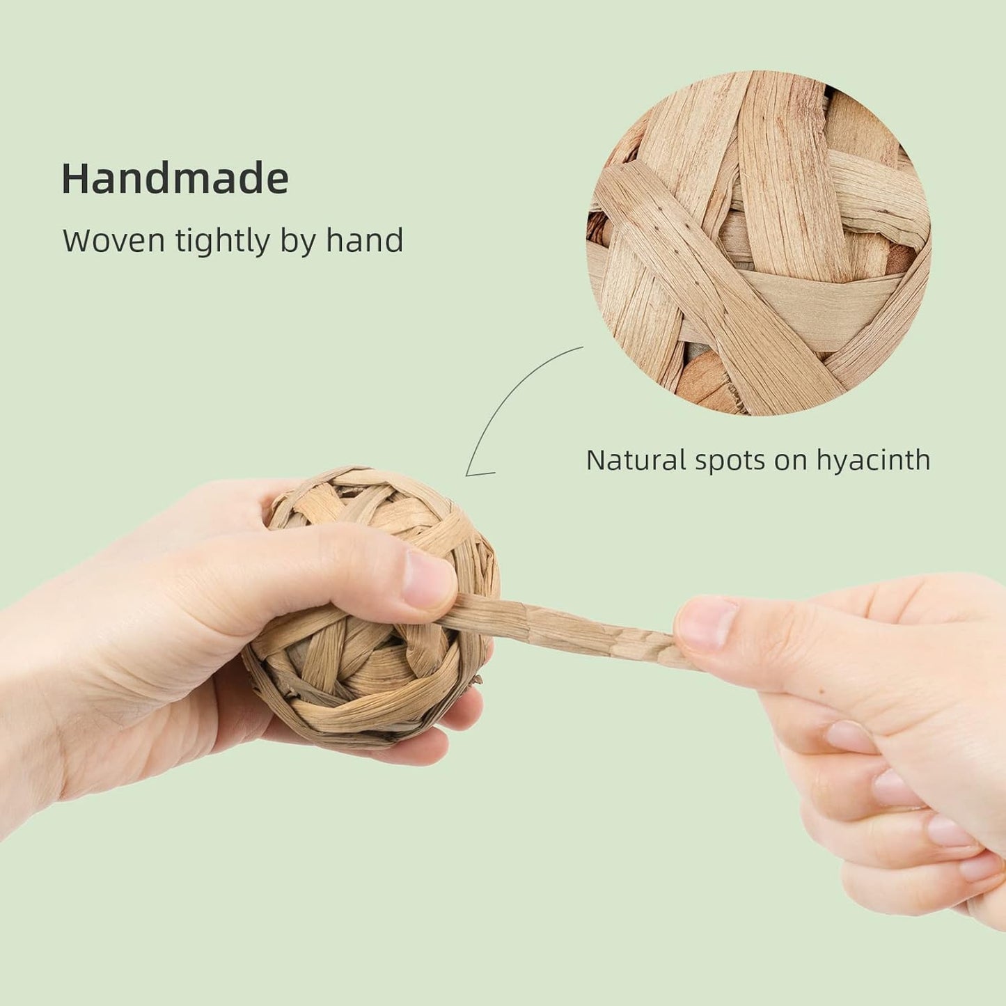 Andwe Small Animals Play & Activity Balls Rolling Chew Toys for Rabbits Guinea Pigs Chinchilla