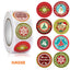 Christmas Gift Box 500Pcs round Labels Christmas Sticker Candy Bag Flower Gift Box Cake Boxes Packaging New Year Stickers