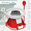 Retro Cotton Candy Machine with Spoon – Cotton Candy Maker for Home, Easy-Use Cotton Candy Machine for Kids, Durable Vintage Design, BPA & Lead-Free, Metallic Red