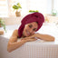 Pack of 6 Bath Towels 27 X 54 Inches, 100% Cotton, Larger & Lighter Weight, Quicker to Dry, Super Soft and Absorbent, Perfect for Bathroom (Burgundy, Pack of 6 (27''X54''))