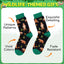 HAPPYPOP Funny Socks for Men - Bear Shark Sloth Lover Gifts for Teen Boys, Cow Wolf Socks
