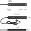 Yintar 6Ft Surge Protector Power Strip with 6 Outlets & 3 USB Ports, Black