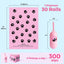 Dyforce 600 Count Dog Poop Bags Rolls with Dispenser Pink | Scented Leak Proof Pet Waste Poop Bags for Dogs 13X9", Extra Thick and Large Doggy Cat Litter Bags for Poops with Holder