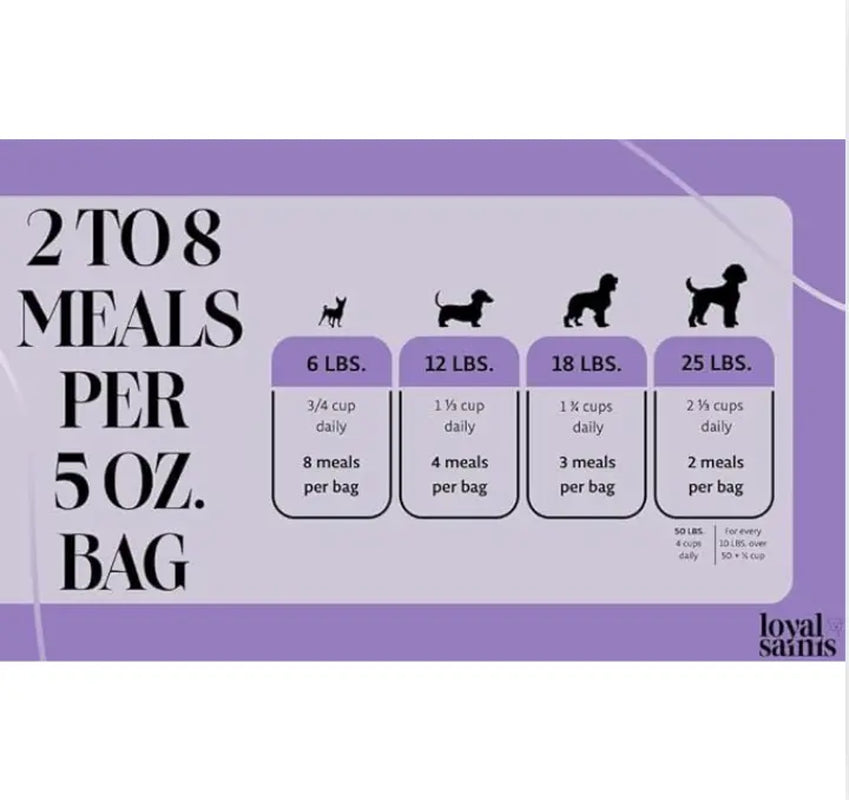 Loyal Saints Premium Freeze-Dried Chicken Dog Food 5Oz - Healthy, High Protein, and Grain-Free Raw Chicken Nuggets - Complete and Balanced Meal Topper, Snack, Dog Food & Picky Eater Favorite - Made in the USA - Woman Owned - Dog Nutrition - Dog Treat