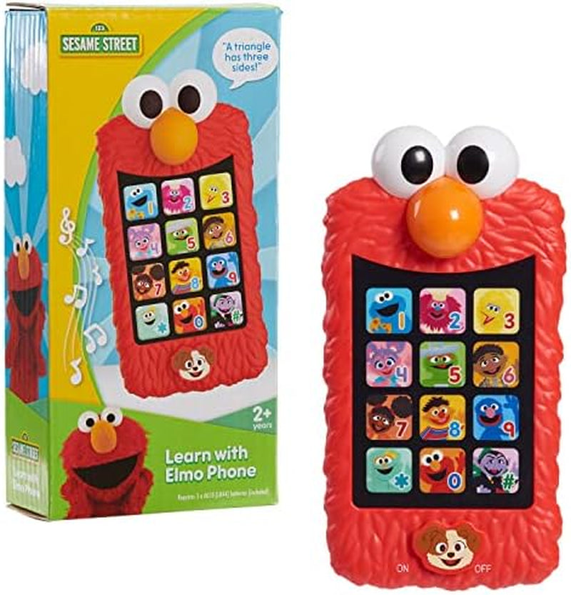 Learn with Elmo Pretend Play Phone, Learning and Education, Kids Toys for Ages 2 up by Just Play