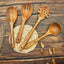 Teak Wooden Spoons for Cooking - 8Pcs Kitchen Utensils Set with Spatulas
