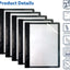 Better Office Products Ultra Durable Clear Front Report Covers, 25 per Box, Letter Size, Black, Poly Back Cover, with Fasteners, Lay Flat, Box of 25