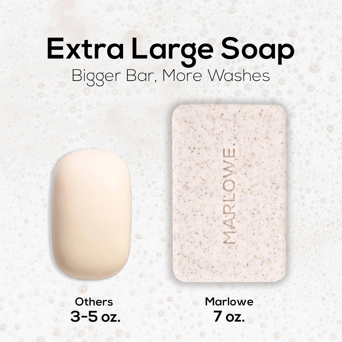 MARLOWE. No. 102 Body Scrub Soap 7 Oz (6 Bars), Santal, Exfoliating Soap Bar with Shea Butter, Olive Oil & Green Tea Extracts, Cleanses, Smooths & Revitalizes Skin, Warm Amber, Spice & Citron Scent