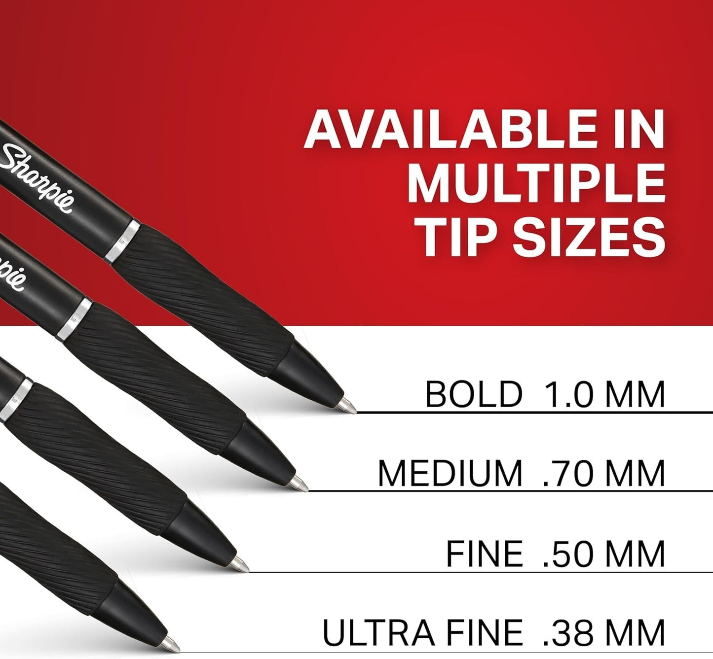 Sharpie S-Gel Medium Point (0.7Mm) Black Ink Gel Pen - 12 Count - Black