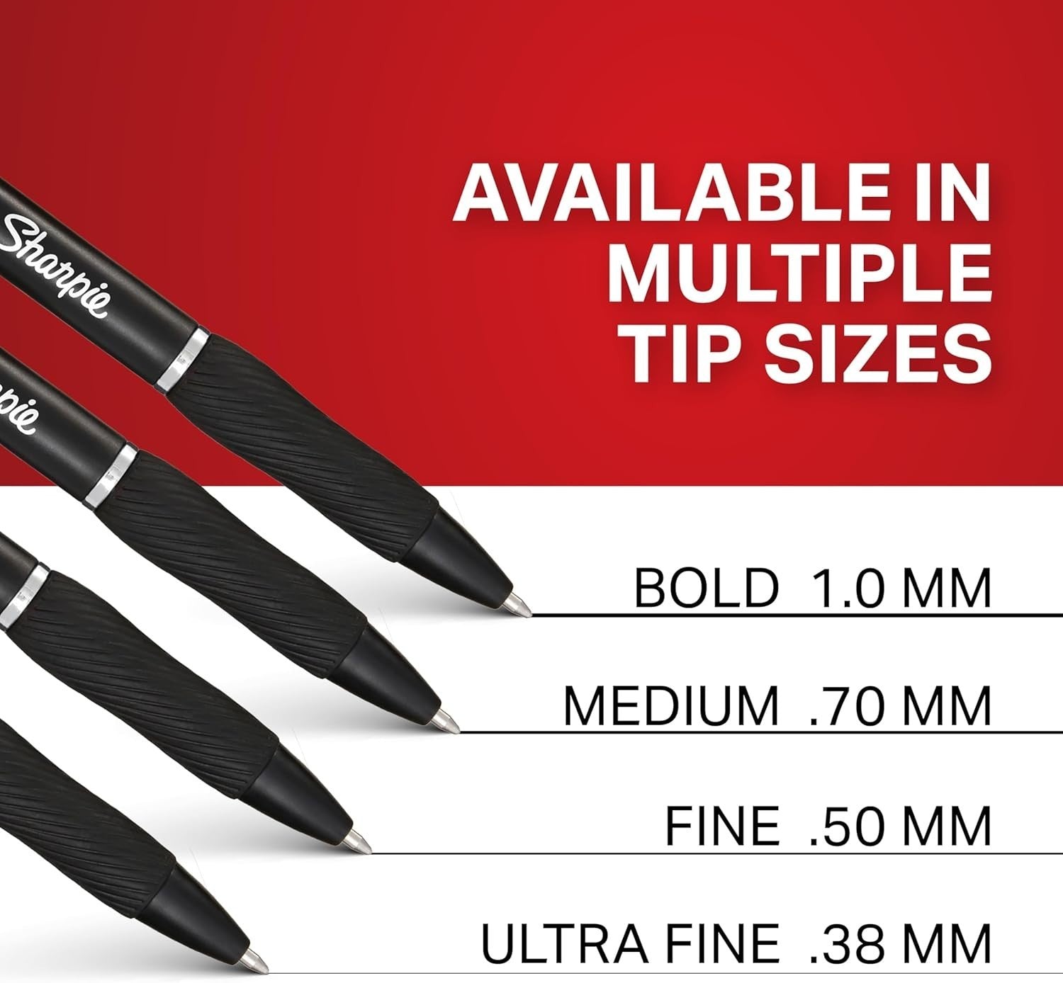 Sharpie S-Gel Medium Point (0.7Mm) Black Ink Gel Pen - 12 Count - Black