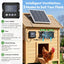 Solar Fan for Chicken Coop with 7500Mah Battery, 25W Solar Powered Fan | Ventilation Kit, Smart 3 Modes with Motion Sensor, IP65 Waterproof Solar Exhaust Fan for Greenhouse | Dog House | Workshop
