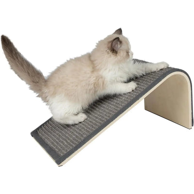 Catify Sloped Sisal Cat Scratcher by Best Pet Supplies - Heavy-Duty Natural Sisal Rope Scratching Ramp for Indoor Cats | Durable Long-Lasting | Protects Furniture & Promotes Healthy Claws