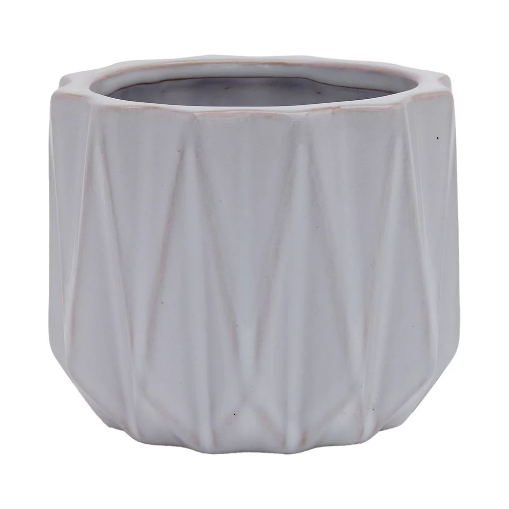 Better Homes & Gardens Pottery 5" Devi round Ceramic Planter, White