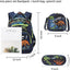 3Pcs Boys Dinosaur Backpack Set with Lunch Box Pencil Case, School Book Bag for Kids Elementary Preschool 1