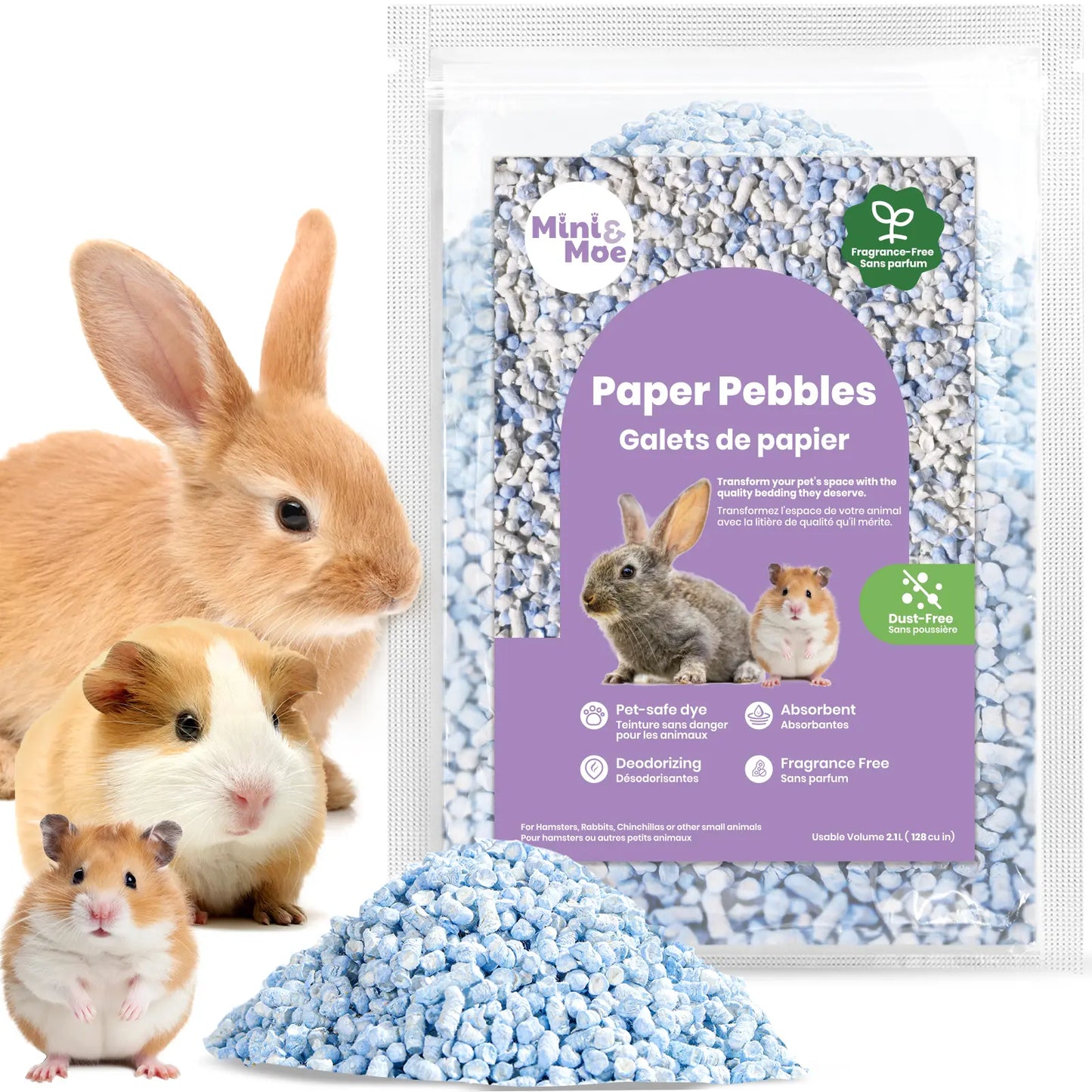 Cozy Small Animal Pet Bedding for Pet Guinea Pigs, Rabbits, Hamsters, Gerbils, and Chinchillas,Hamster Cage,Pet Toy,Stuff