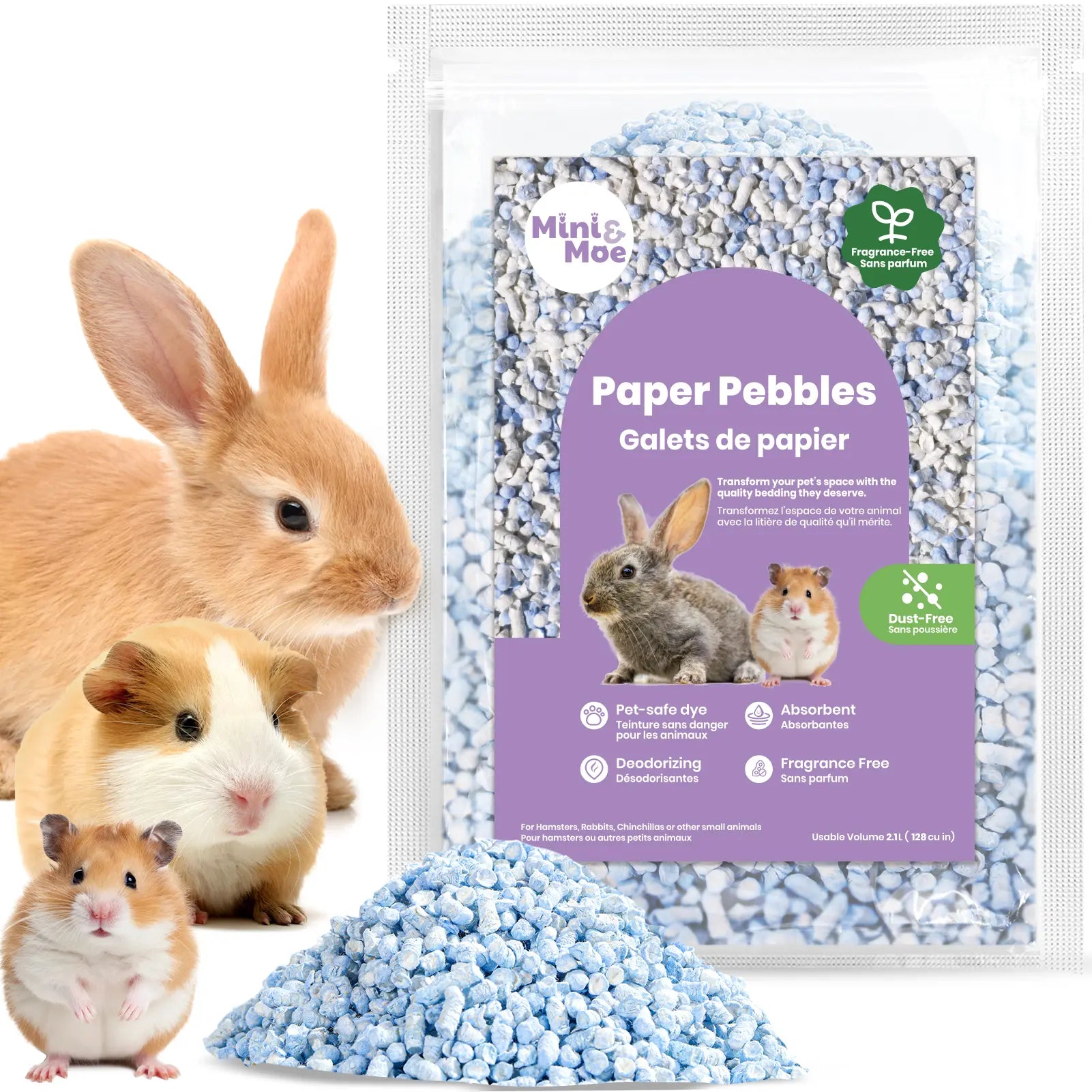 Cozy Small Animal Pet Bedding for Pet Guinea Pigs, Rabbits, Hamsters, Gerbils, and Chinchillas,Hamster Cage,Pet Toy,Stuff
