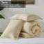 Satisomnia Beige Twin Comforter Set 2 Piece, Lightweight Bed Comforters | No Clumping, Machine Washable, Beige, All-Season Comfort, Soft Breathable, Skin Friendly, Solid, 1 Pillow Sham
