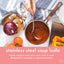 Styled Settings White Silicone & Copper Kitchen Utensils Set with Holder