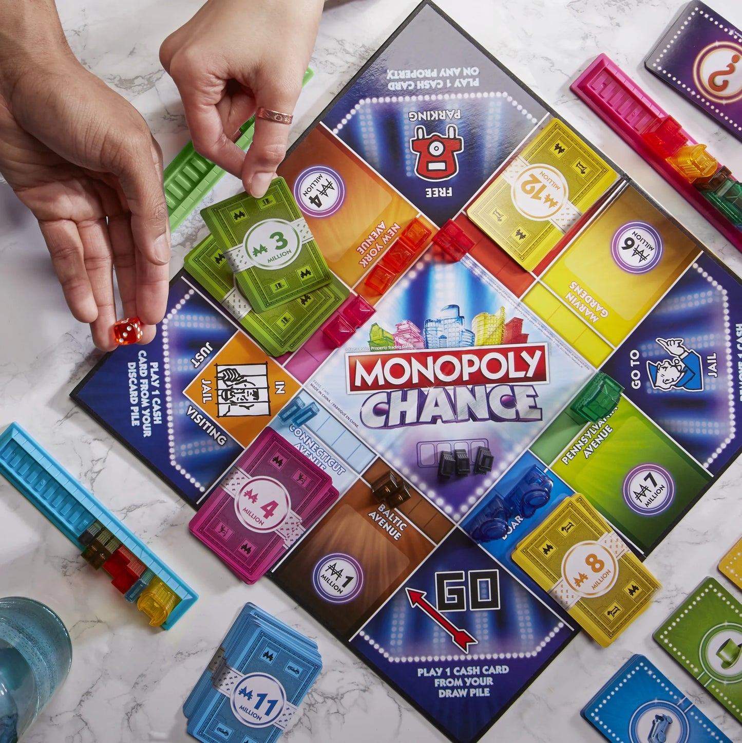 Monopoly Chance Board Game, Fast-Paced Monopoly Game, 20 Min. Average, Ages 8+