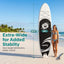 Serenelife 10'6" Inflatable Stand up Paddle Board with Premium SUP Accessories - Wide Stable Design with Non-Slip EVA Deck Pad, for Youth and Adults, 350 Lbs. Capacity