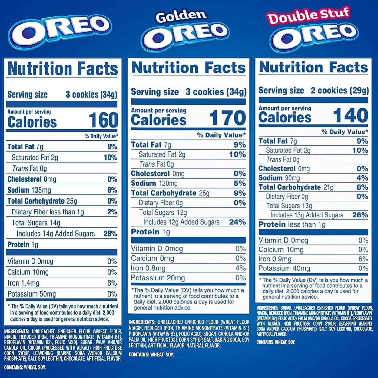 Nabisco Oreo Cookies Variety, 60 Count (120 Cookies, 51.6 Ounce Total)