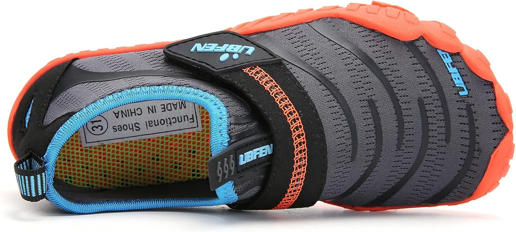 UBFEN Kids Water Shoes for Boys Girls Quick-Dry Swim Aqua Socks | Lightweight, Barefoot-Style, Perfect for Water Parks, Beach, Pool, Kayak, Creek Hiking, Camping, Toddler, Little Kid, Big Kid