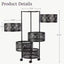 5 Tier Rolling Kitchen Cart, Black