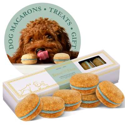 Dog Macarons (Count of 6 - window in packaging)