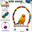 Bird Toys for Parakeets 7Pcs, Wood Parrots Budgie Cage Accessories