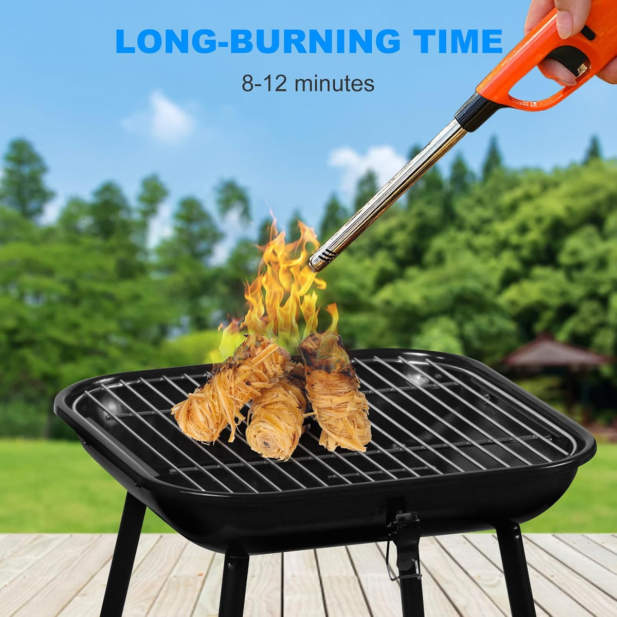 100 Counts Fire Starter for Campfires, Natural Charcoal Starter
