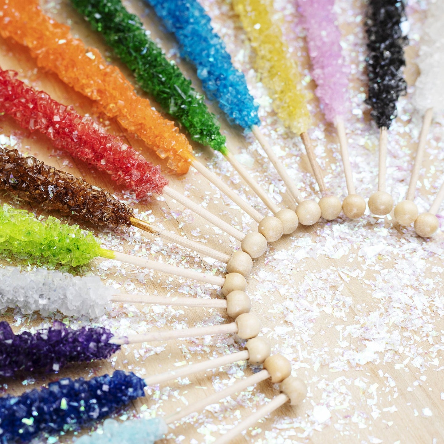 Extra Large Rock Candy Sticks - Candy Buffet - 36 Espeez Assorted Sticks - For