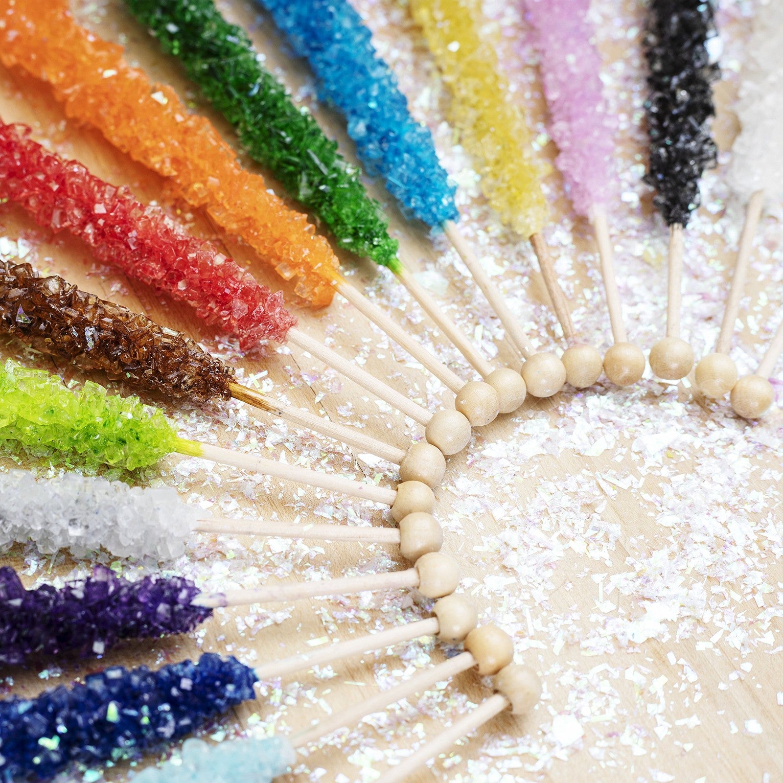 Extra Large Rock Candy Sticks - Candy Buffet - 36 Espeez Assorted Sticks - For