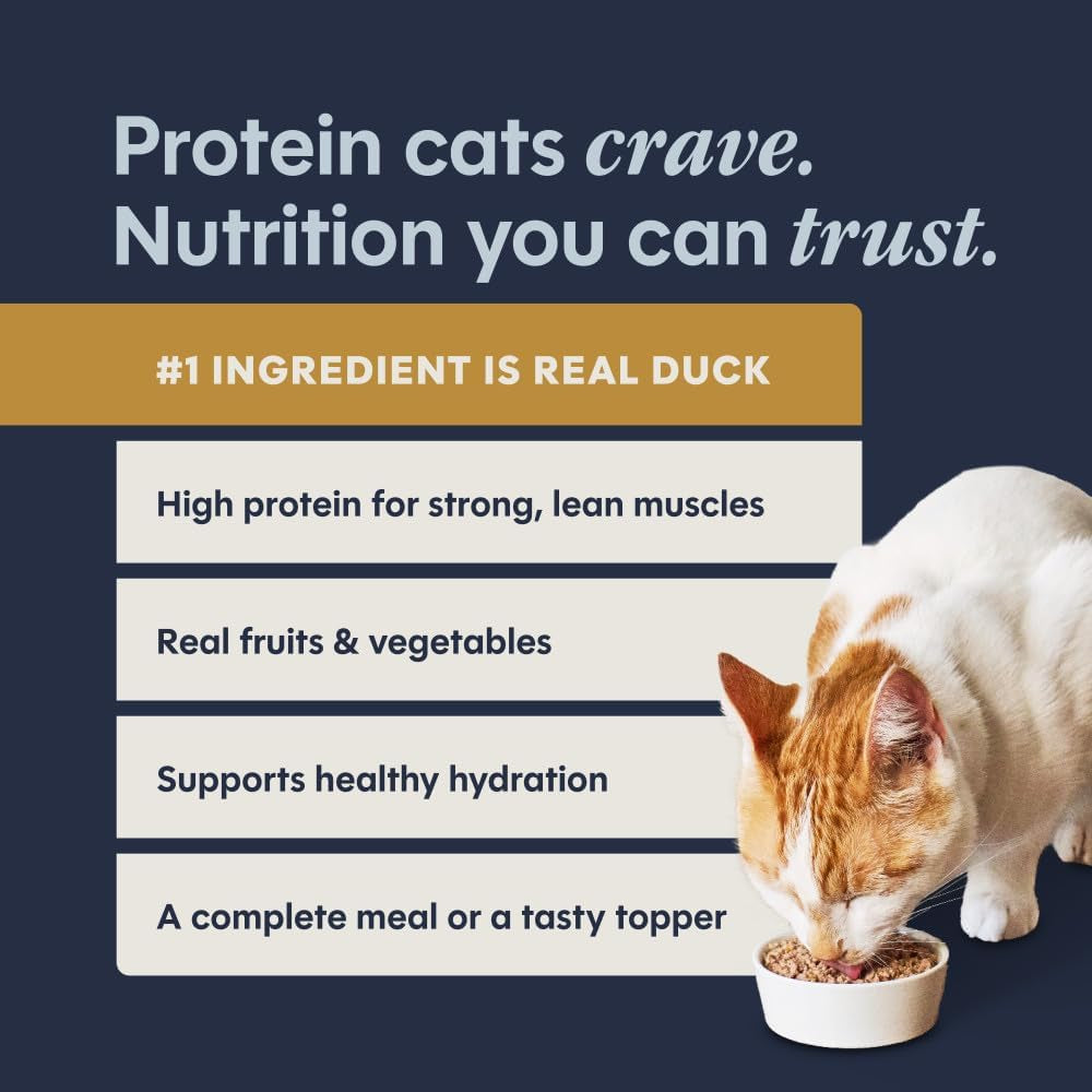Instinct Pate Entrees, Wet Canned Cat Food, Grain-Free - Real Duck, 5.5 Oz. Cans (Pack of 12)