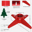 Christmas Tree Stand, Xmas Tree Base Stand, Christmas Tree Holder for Real Trees, Fits up to 8FT Real and Artificial Trees, Red