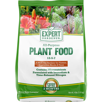 Expert Gardener All-Purpose Plant Food Fertilizer 12-5-7, 4 Lb.