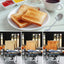 4-Slice Stainless Steel Camping Toaster, Foldable Camp Stove Bread Rack