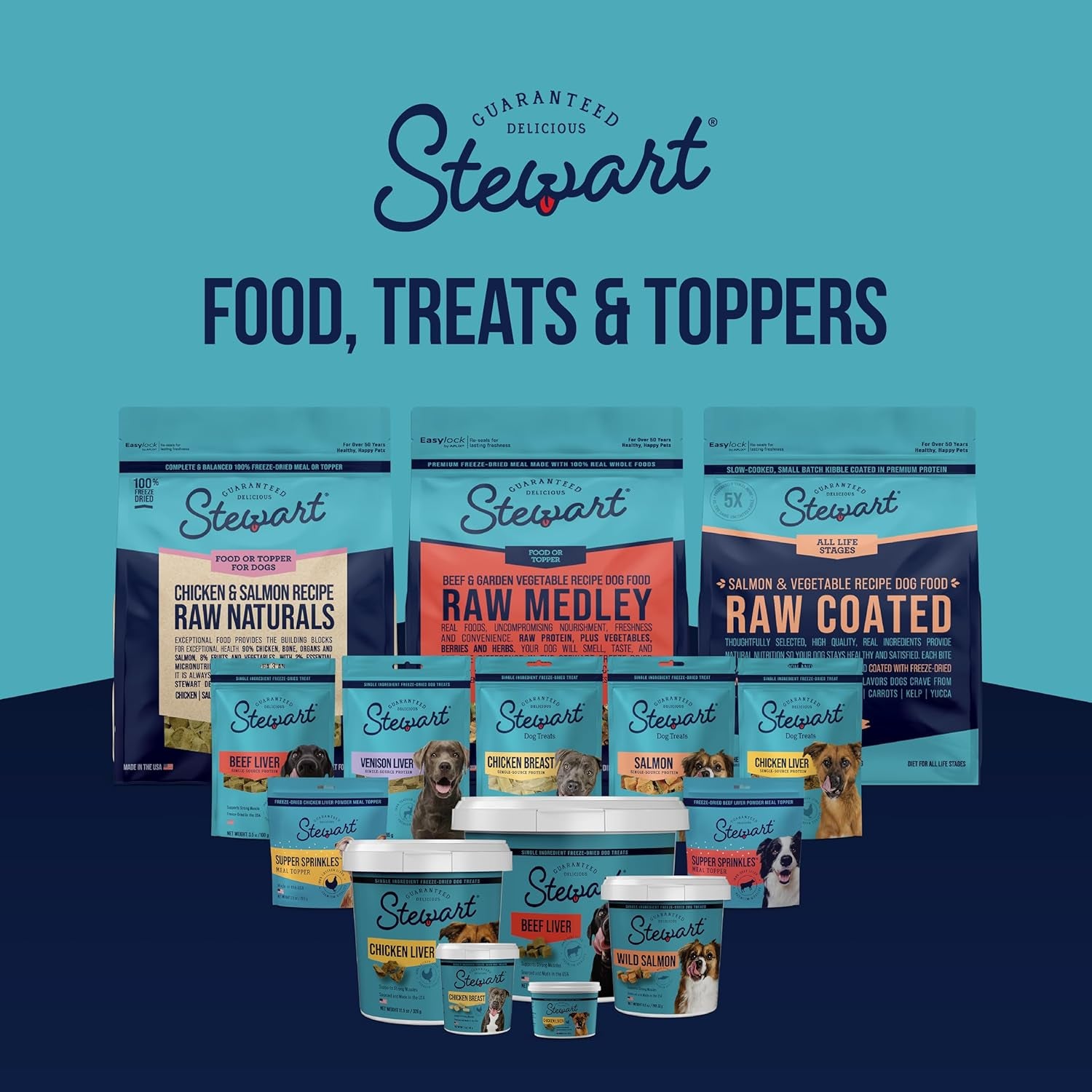 Stewart 100% Chicken Liver Dog Treats, 1.5 Oz Tub, ~25 Pieces, Freeze Dried Raw, Single Ingredient, 60% Protein Training Treats or Meal Topper, Grain Free, Gluten Free