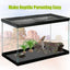 Tutuviw Reptile Carpet Reptile Substrate Floor Reptile Terrarium Mat Liner Durable and Dirt Resistant Reptile Carpet for Leopard Gecko Lizard Bearded Dragon Tank Accessories(Black)