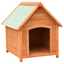 vida Xl Dog House Solid Pine & Fir Wood 28.3"x33.5"x32.3"