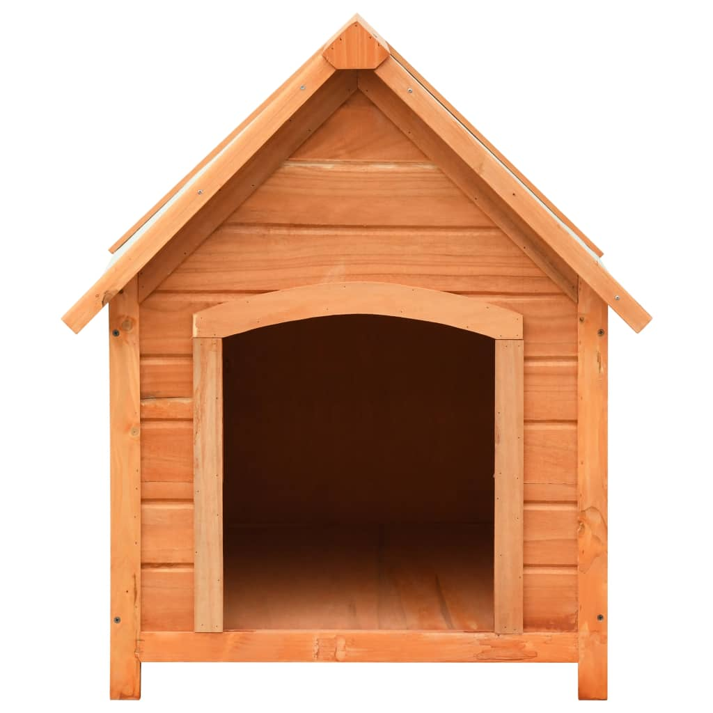 vida Xl Dog House Solid Pine & Fir Wood 28.3"x33.5"x32.3"